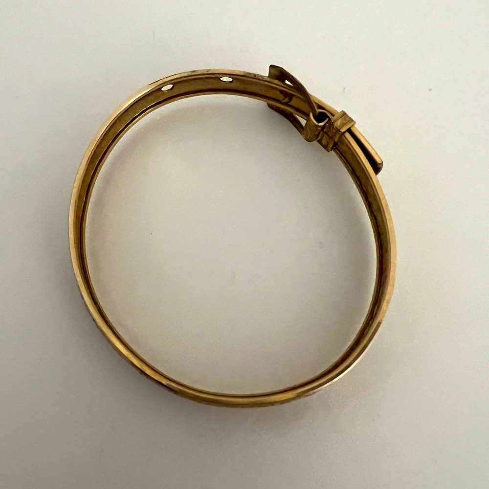 Rare B&B Vintage Victorian Gold Filled Belt Buckle Bracelet - Picture 5 of 7